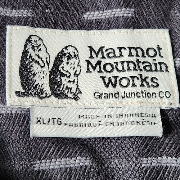 MARMOT MOUNTAIN WORKS Midweight Flannel gray size XL - Picture 9 of 13